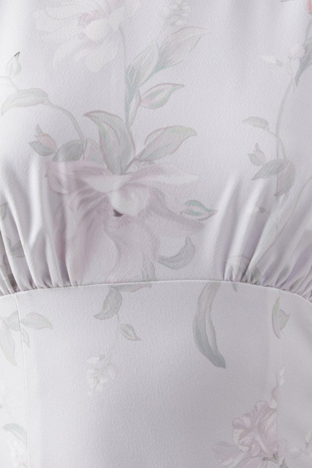 Coast Printed Cowl Back Bridesmaid Dress Lilac Haze image 5