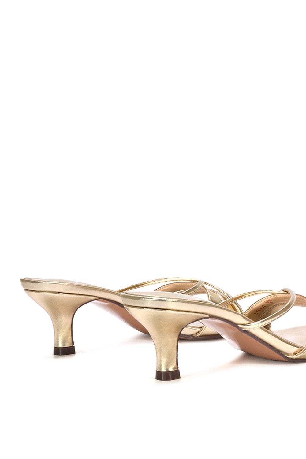 XY London 'Claudia' Mid Heeled Sandal Slip On Mules With Square Toe image 6