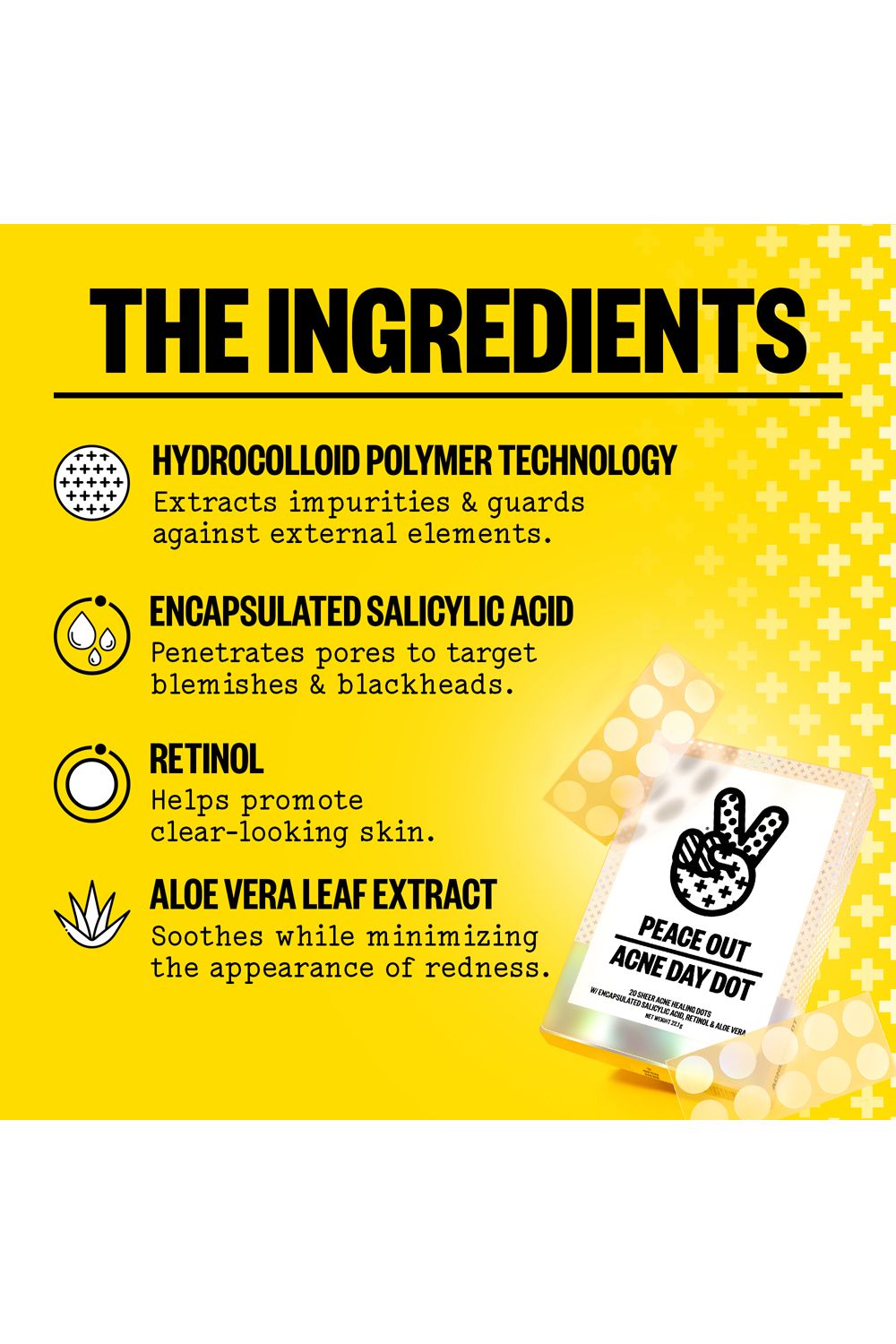 Peace Out Acne Day Dot - 20 Dots Multi image 3