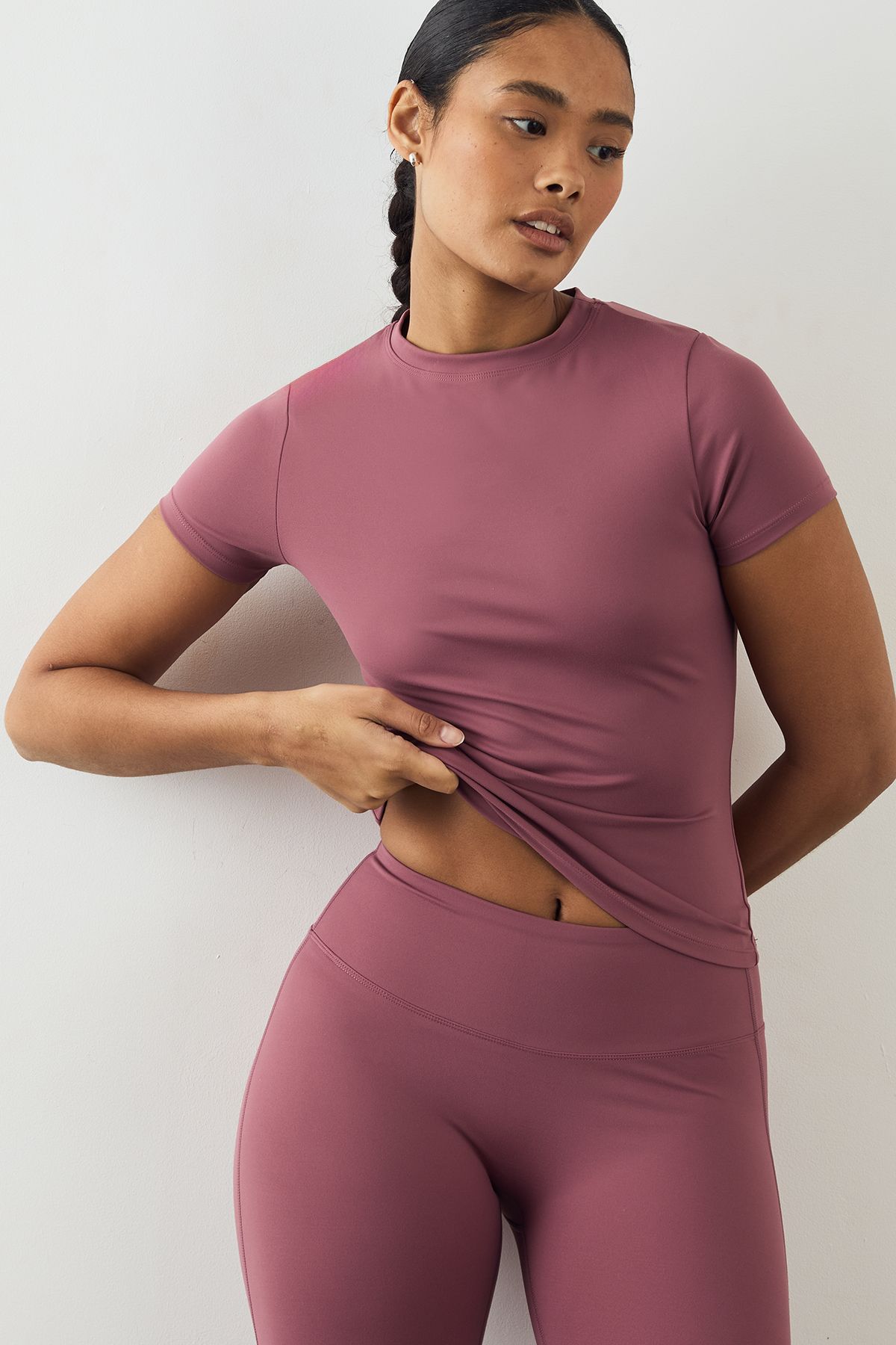 DSGN Studio DSGN Studio Ultra Sculpt Short Sleeve Top Rose image 1