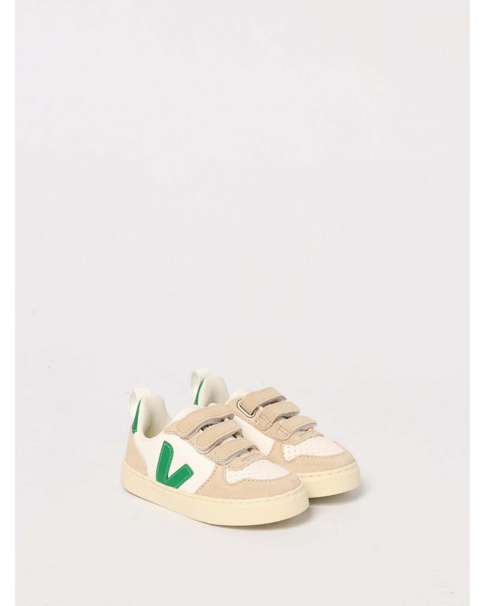 Veja Esplar Kids Velcro Sneaker - Beige Footwear image 2
