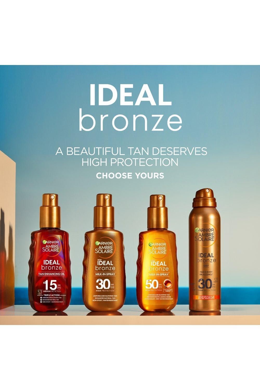 Garnier Ambre Solaire Ideal Bronze Milk-In Tanning Spray SPF50 Multi image 7