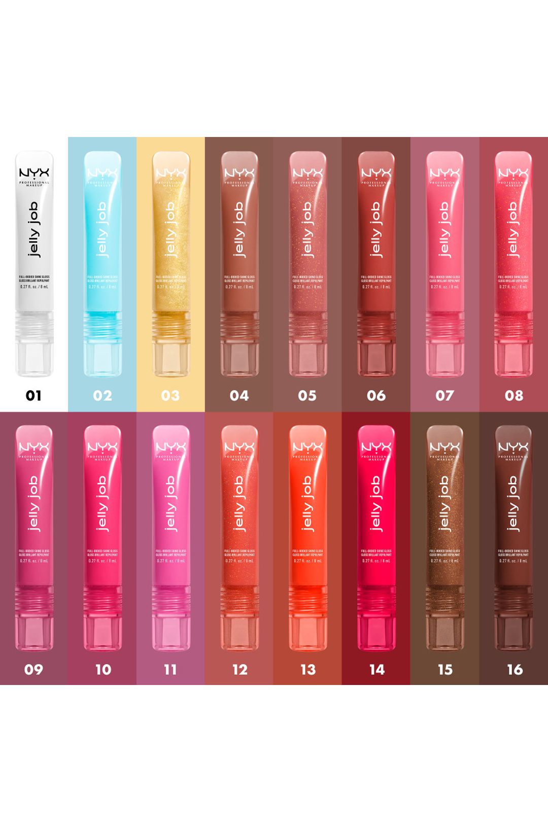 NYX Professional Makeup Jelly Job Lip Gloss 8ml Bling Me Jelly image 7
