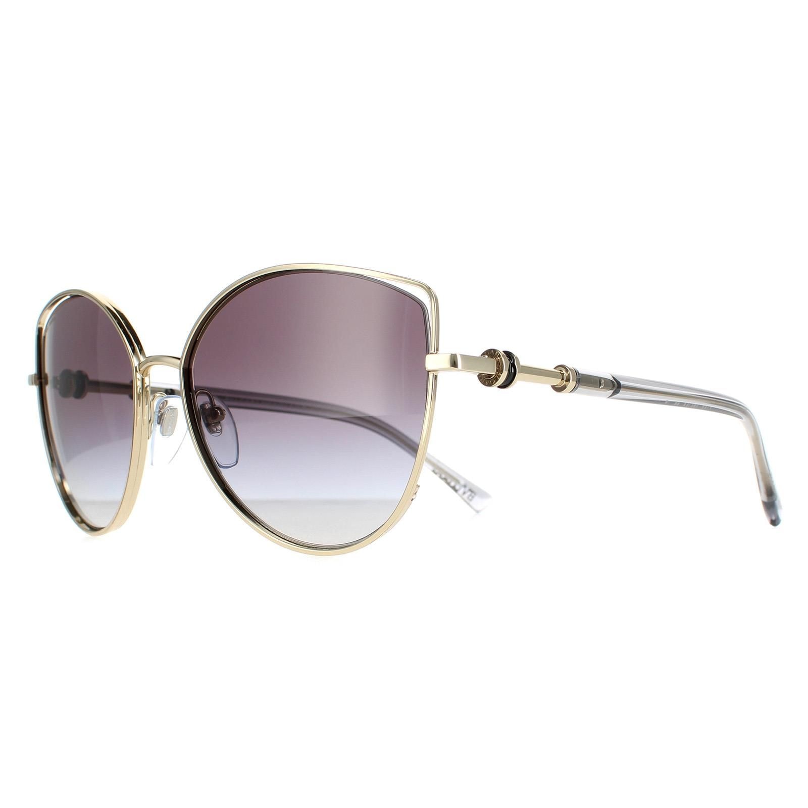 Bvlgari Cat Eye Pale Gold Grey Gradient BV6168 image 2