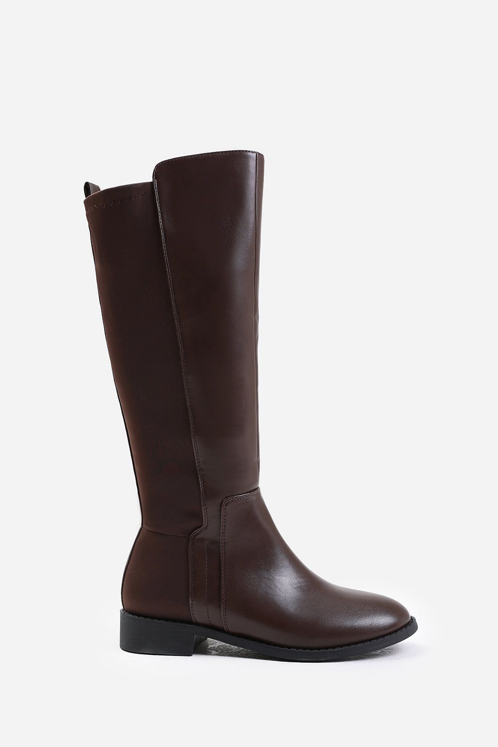 Where's That From 'Parker' Stretch Wide Calf Knee High Boots With Side Zip image 2