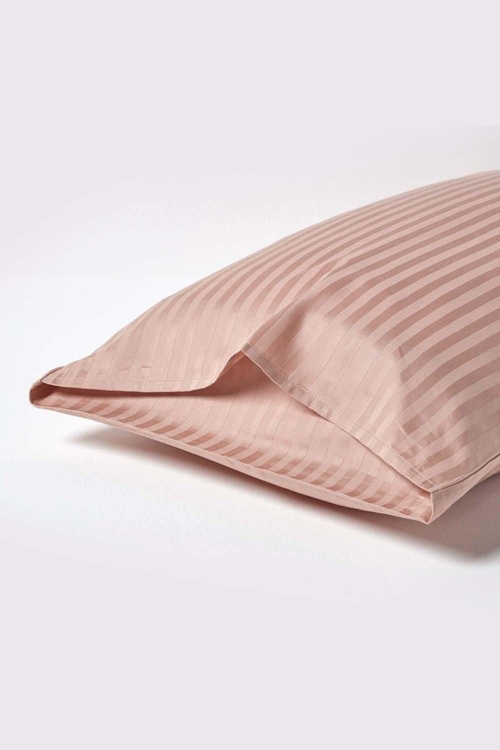 Homescapes Egyptian Cotton Satin Stripe Housewife Pillowcase 330 TC image 3