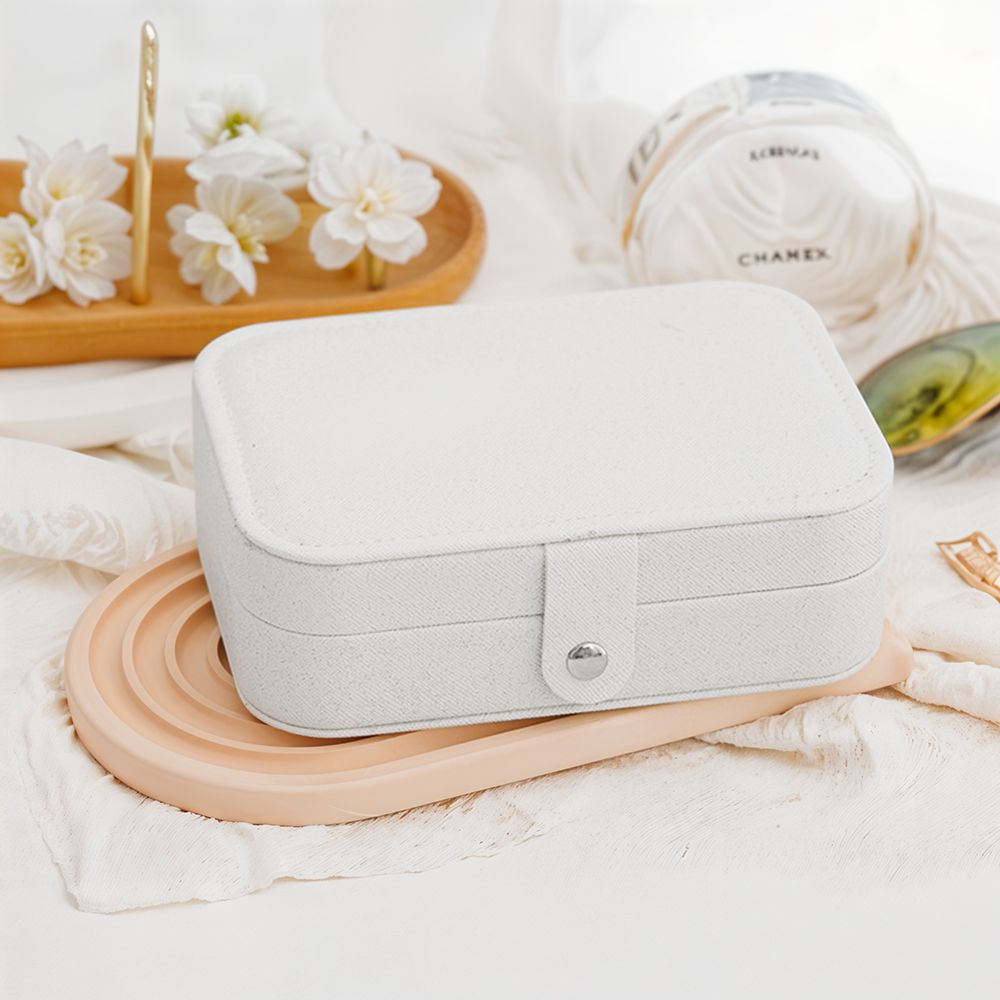 SHEONLY Portable PU Leather Travel Jewellry Box image 4