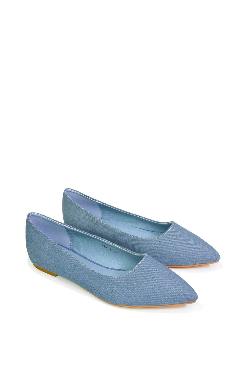 XY London 'Bubbles' Pointed Toe Slip on Flat Ballerina Pump Shoes image 4