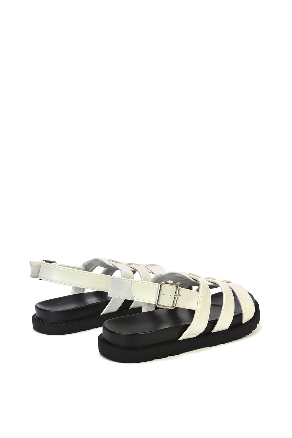 XY London 'Gayna'  Cleated Sole Strappy Open Toe Gladiator Platform Sandals image 3