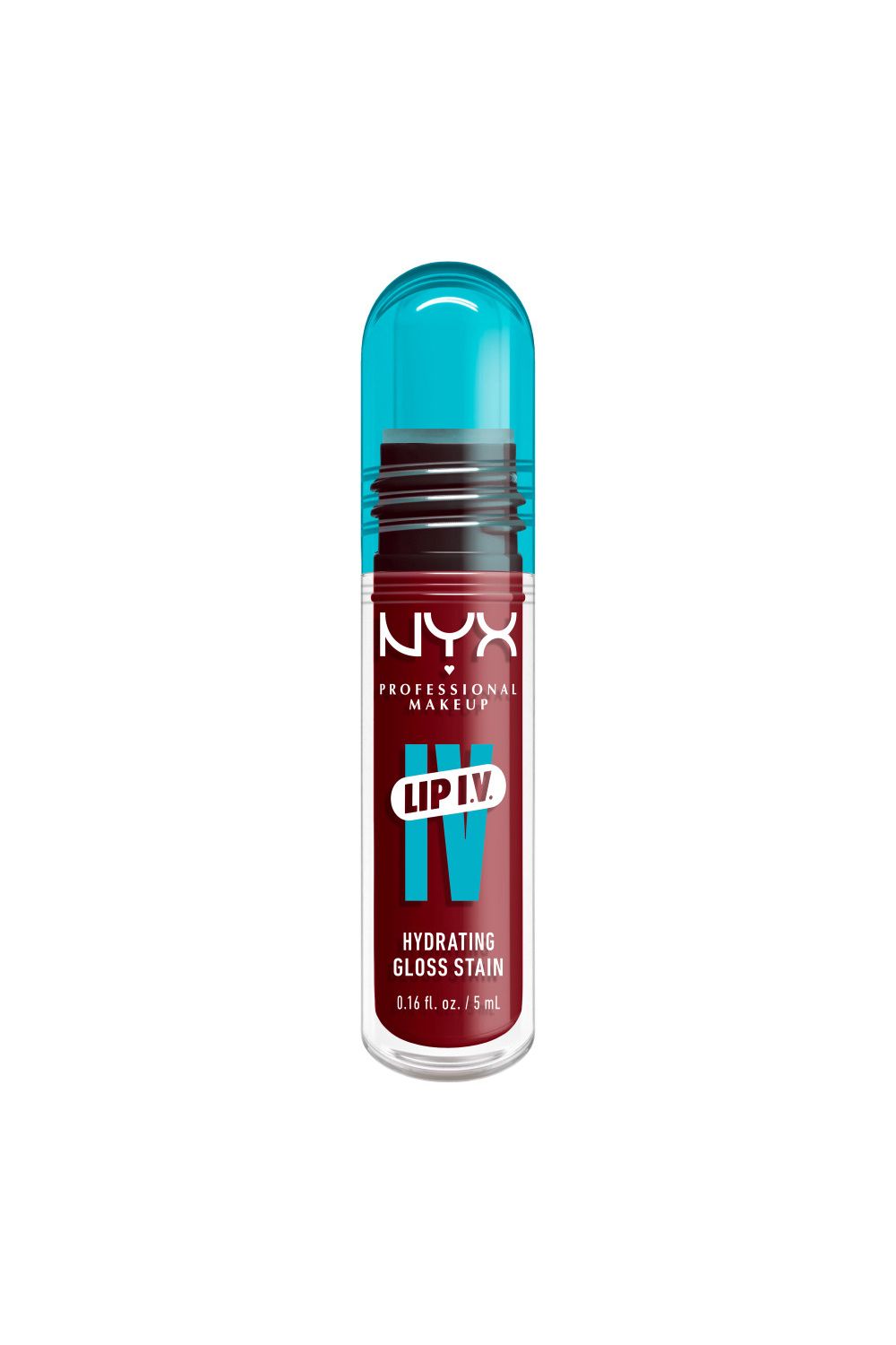 NYX Professional Makeup Lip IV Hydrating Gloss Stain, Lip Gloss 5ml Cranberry Splash image 1