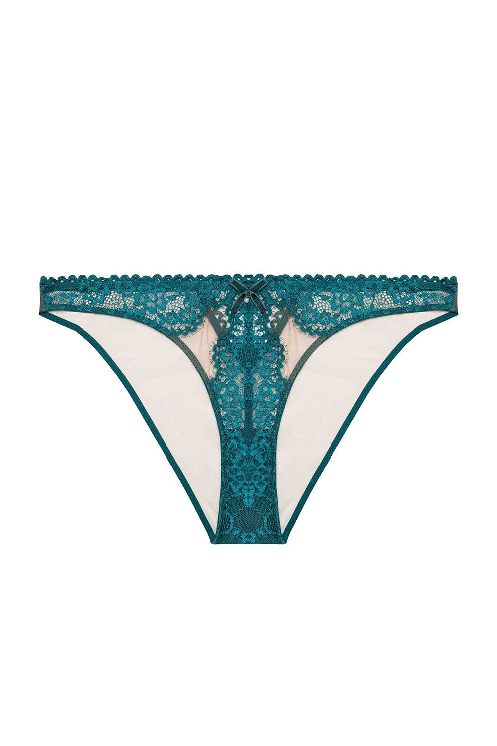 Playful Promises Phoebe Teal Eyelash Lace 'Brazillian Brief' image 7