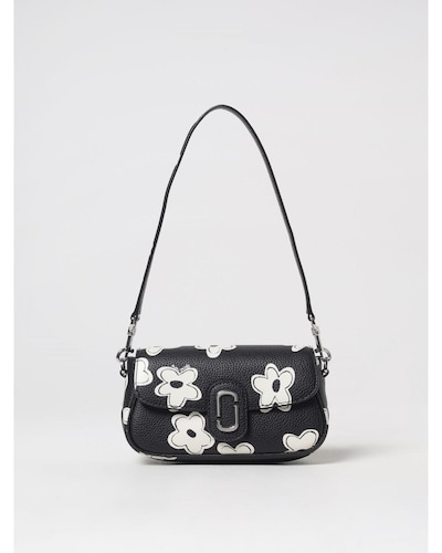 Marc Jacobs Softshot 21 Daisy Print Shoulder Bag Wo - Black