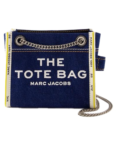 Marc Jacobs The Tote Bag Denim Tote Wo - Black | Black