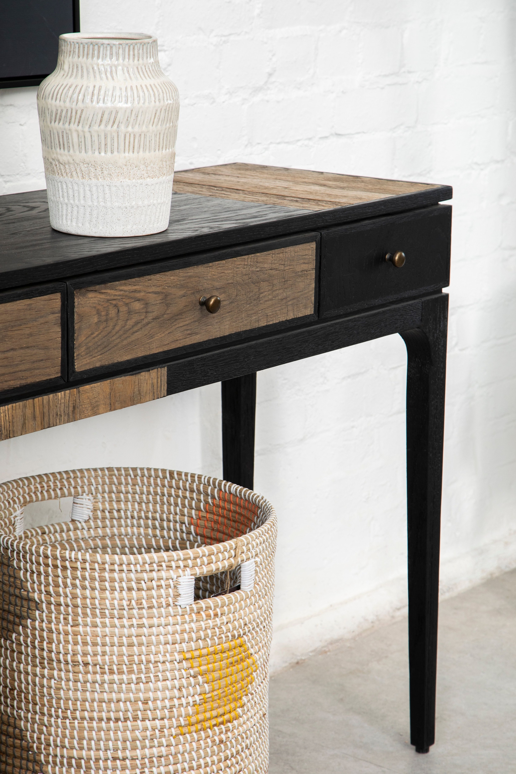 Orsina Modern Ceramic Vase For Home Decor, Embossed Design Flower Vase for Contemporary Spaces, Modern Small Vase image 4