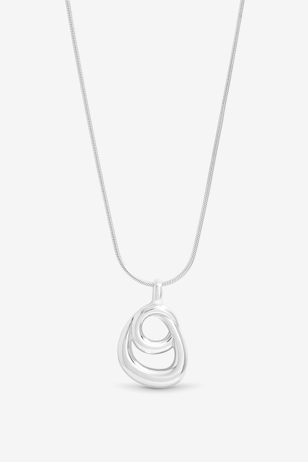 Simply Silver Sterling Silver 925 Polished Swirl Pendant