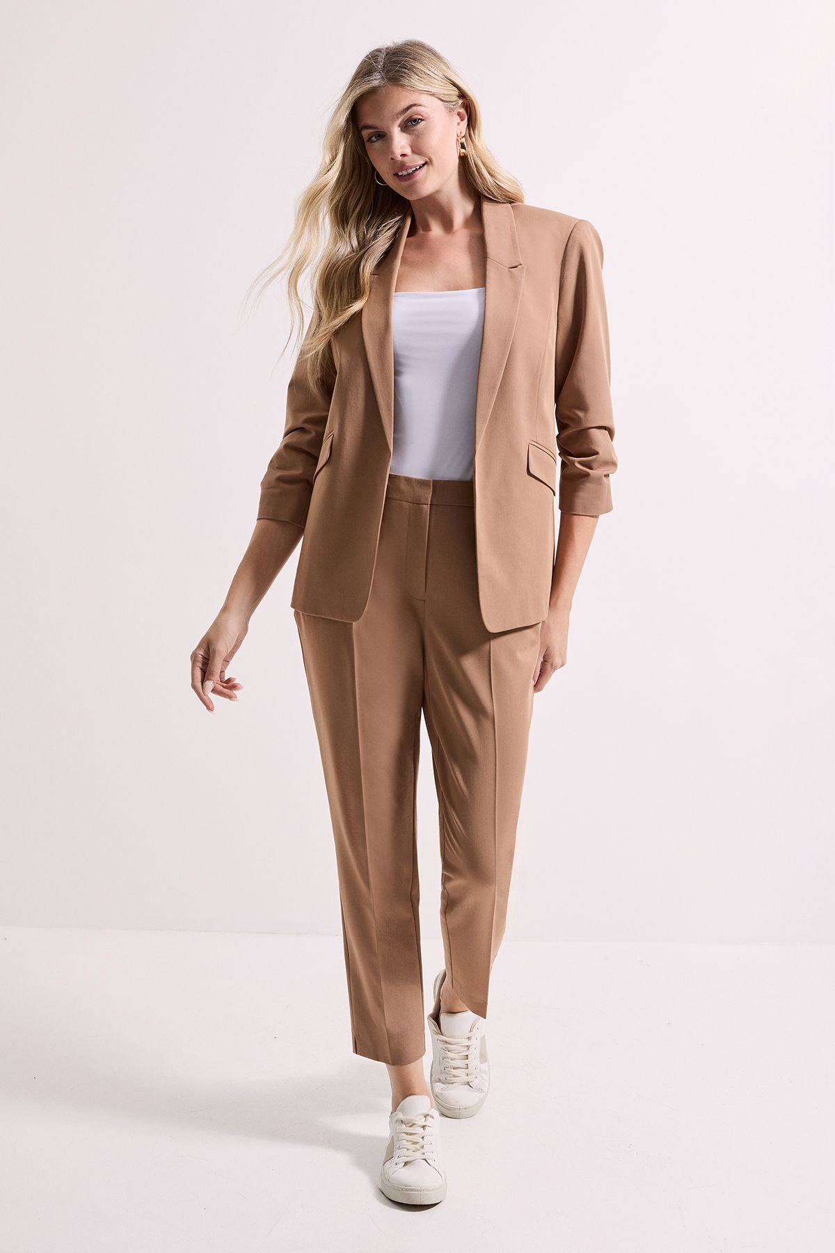 Dorothy Perkins Ankle Grazer Trouser Mocha image 1