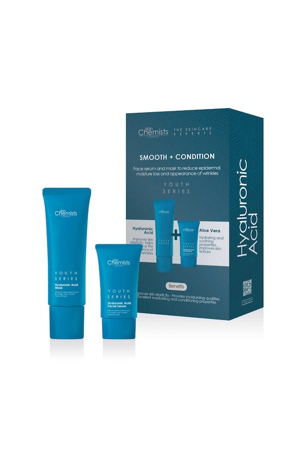 skinChemists Youth Series Hyaluronic Acid Mask + Hyaluronic Acid Facial Serum 80ml