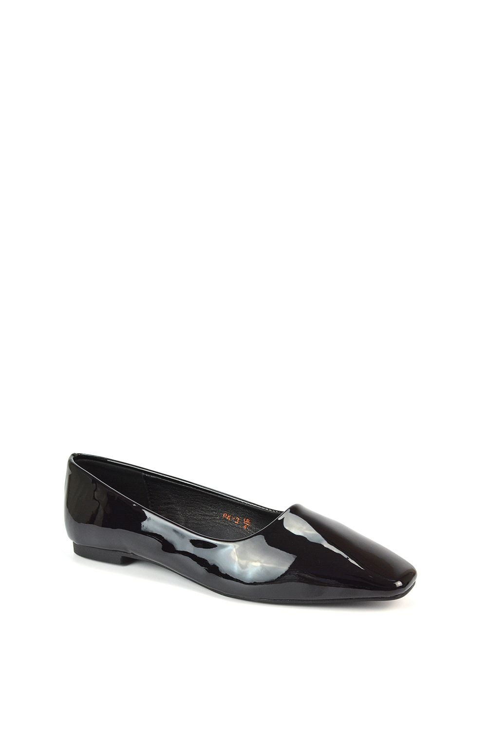 XY London 'Maci' Square Toe Slip On Flat Heel Ballerina Pumps image 2