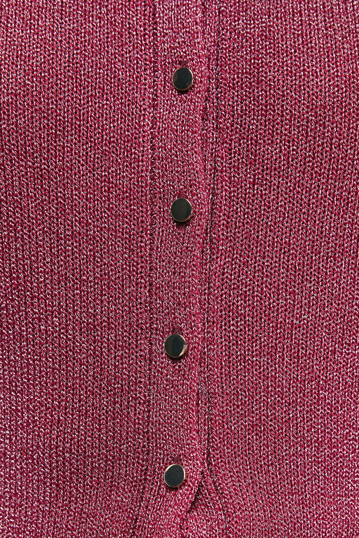Oasis Scallop Neck Button Down Cardigan Chocolate image 4