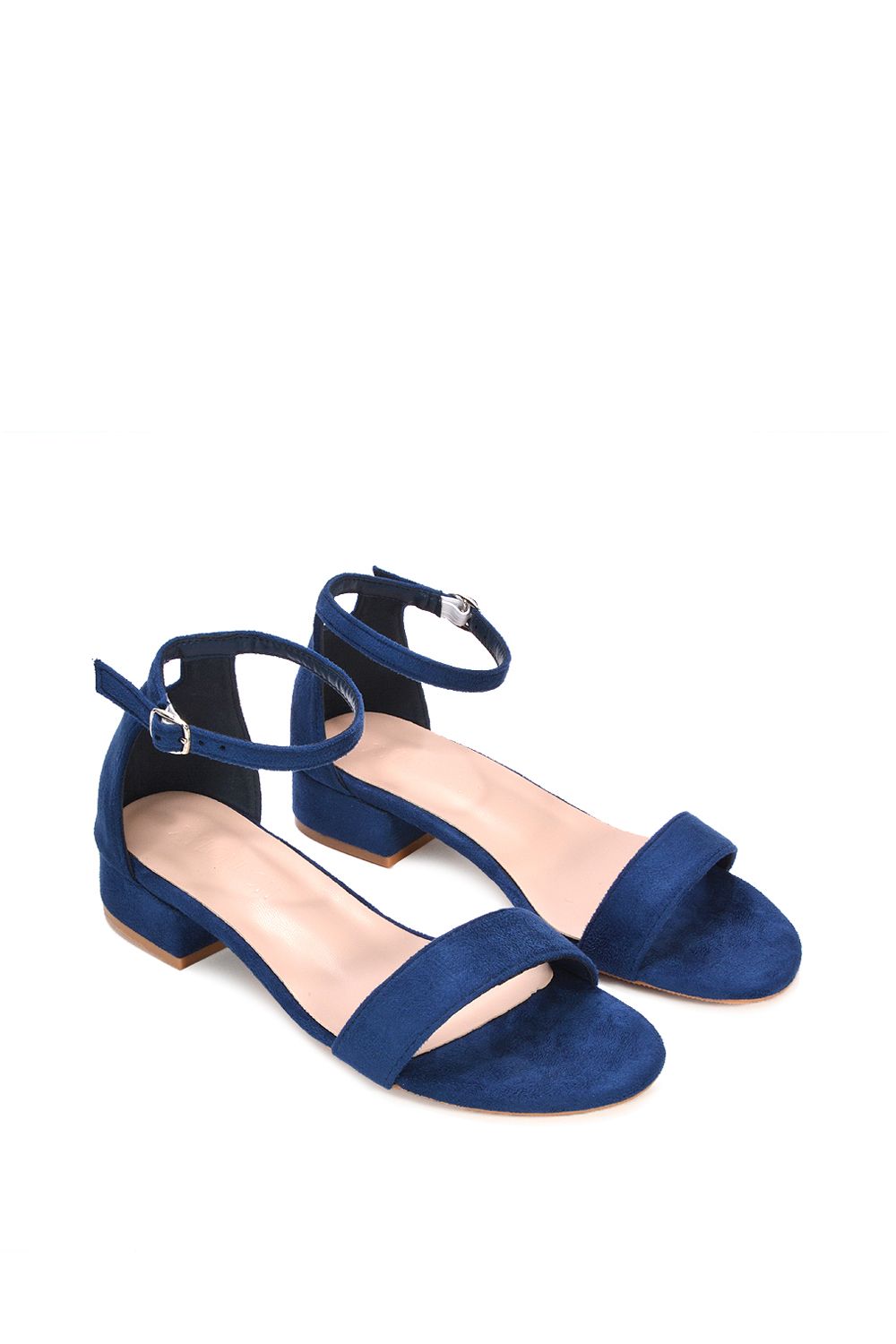 XY London 'Tate' Ankle Strap Low Block Heel Summer Sandals image 4