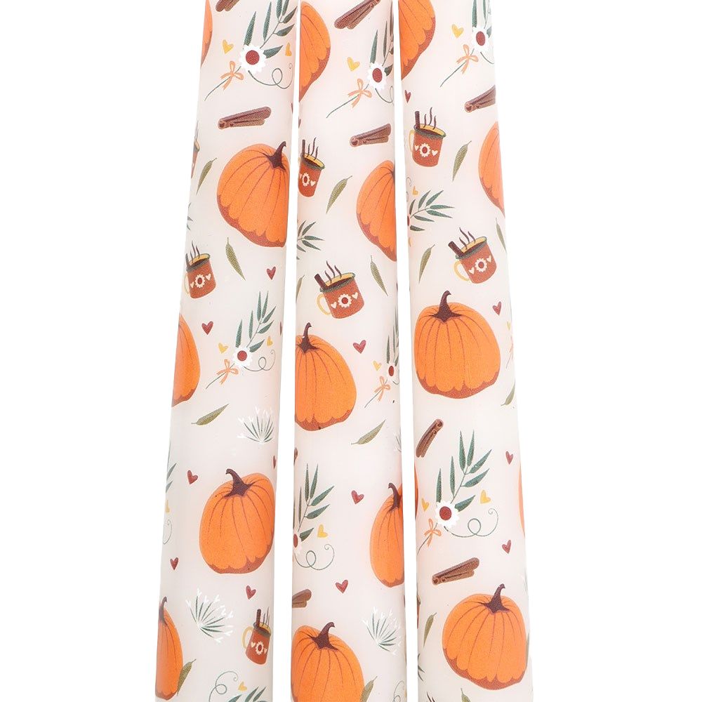 Something Different Taper Pumpkin Candles Set (Pack of 3) image 2