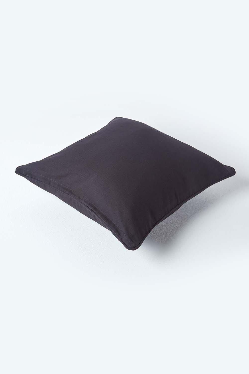 Homescapes Cotton Plain Cushion Cover image 3