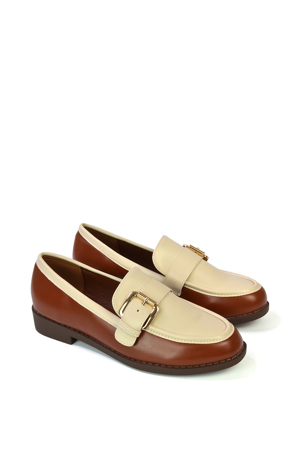 XY London 'Kali' Buckle Up School Shoes Loafers With Chunky Soles image 5