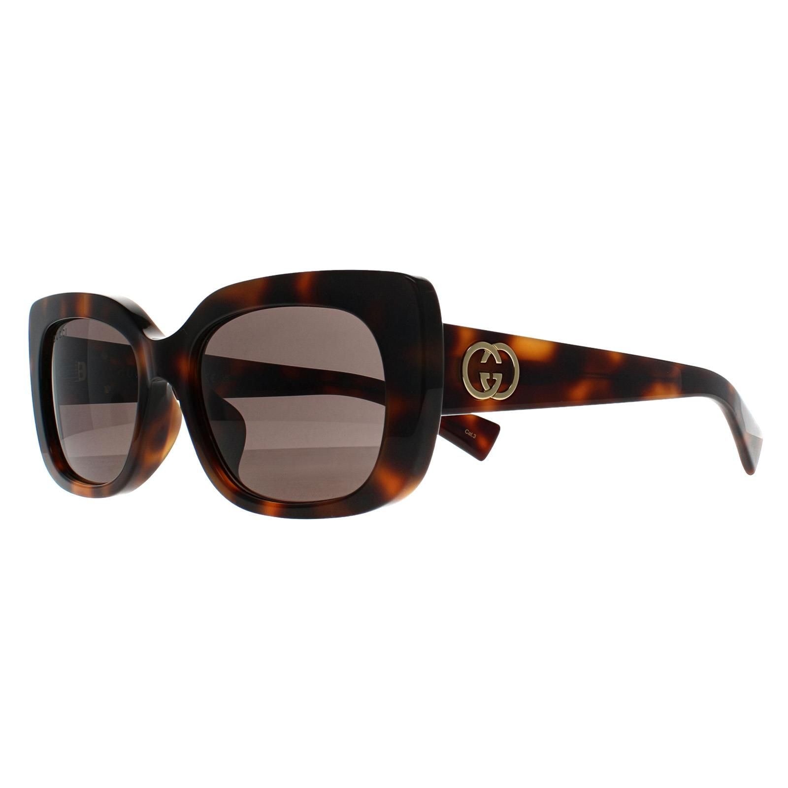 Gucci Rectangle Havana Grey GG1979SK image 2