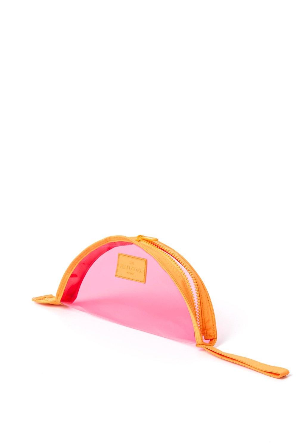 The Flat Lay Co Lunar Pouch in Orange and Pink Multi image 1