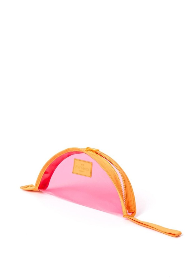 The Flat Lay Co Lunar Pouch in Orange and Pink Multi