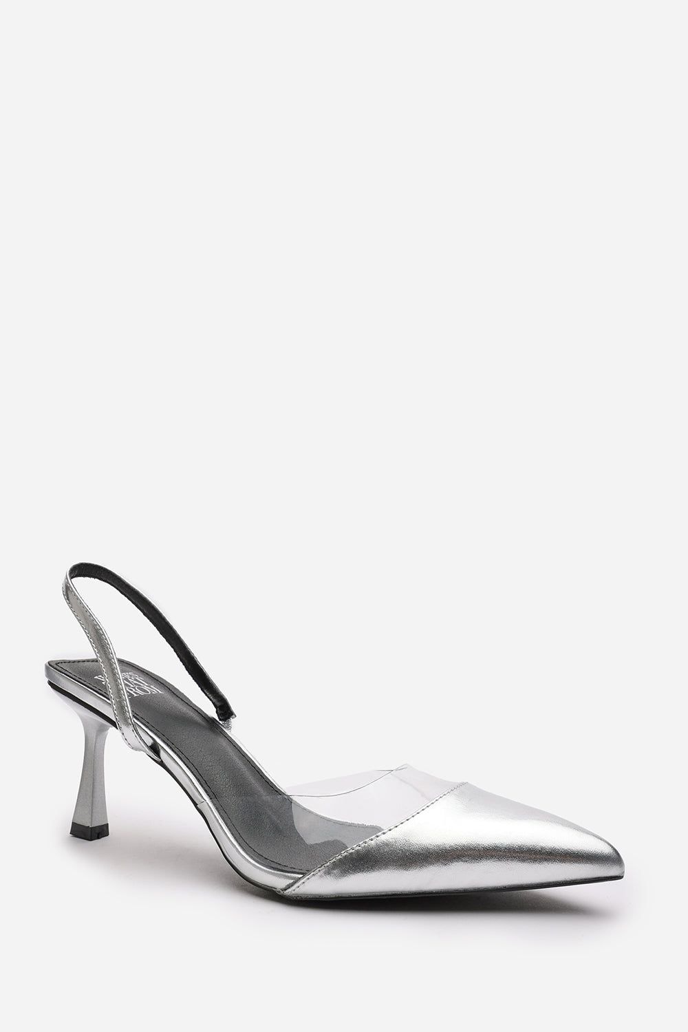 Where's That From 'Rose' Clear Strap Slingback Heels image 3