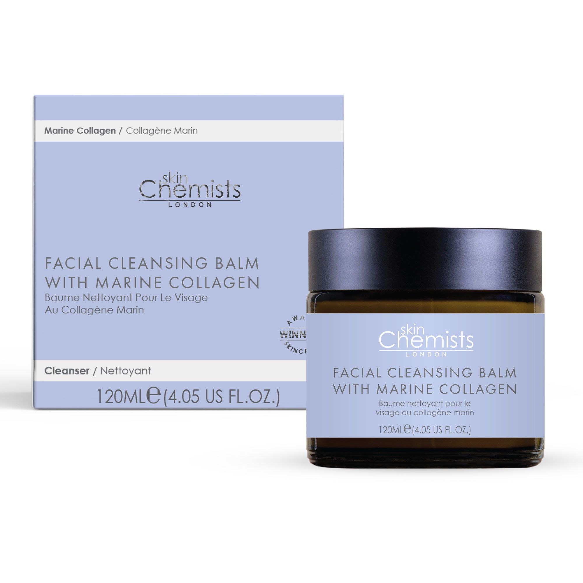 skinChemists professional Cleansing Balm with Marine Collagen 120ml x 2 Duo Pack image 3