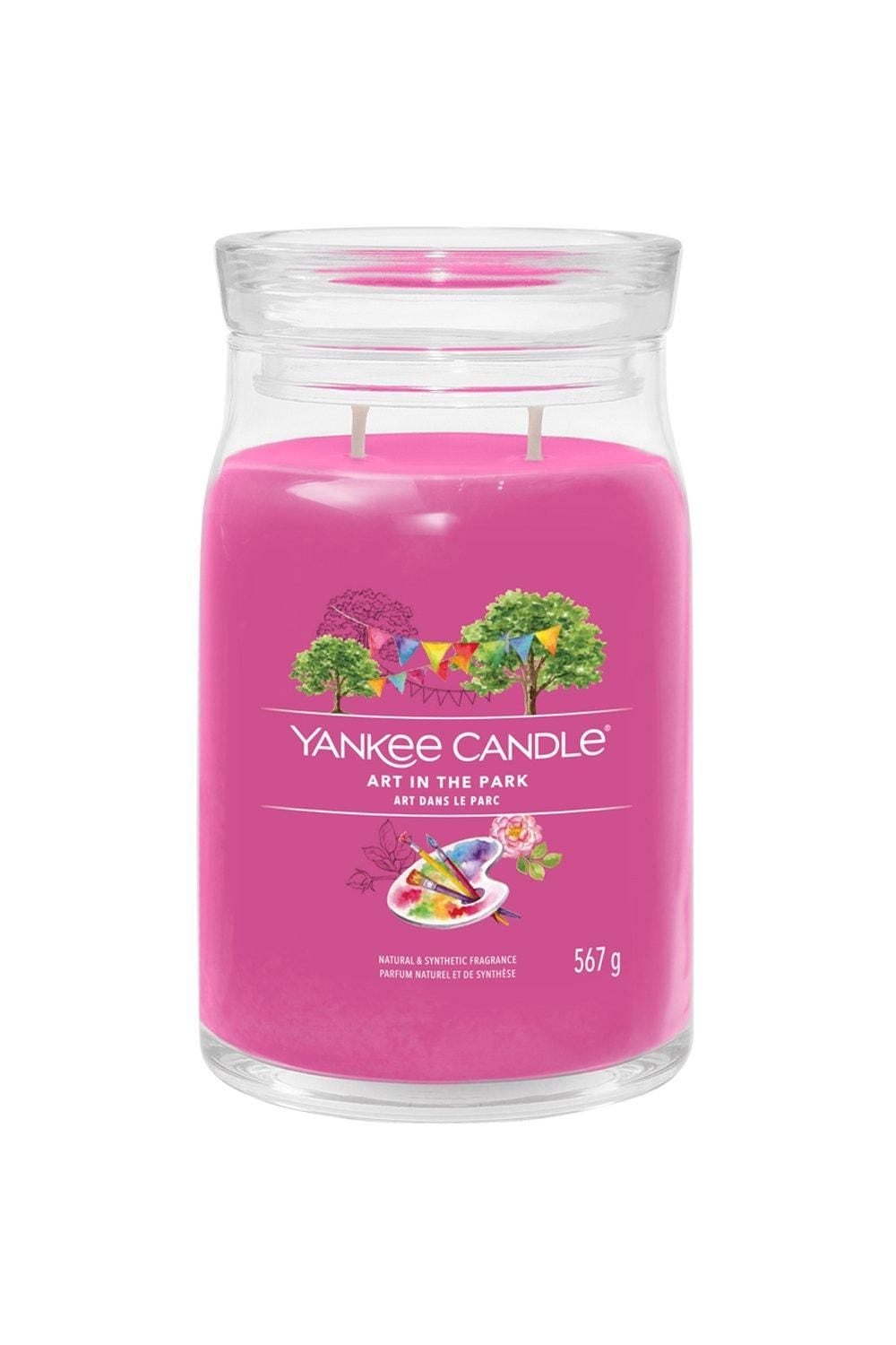 Yankee Candle Signature Large Jar Art In The Park Pink image 1