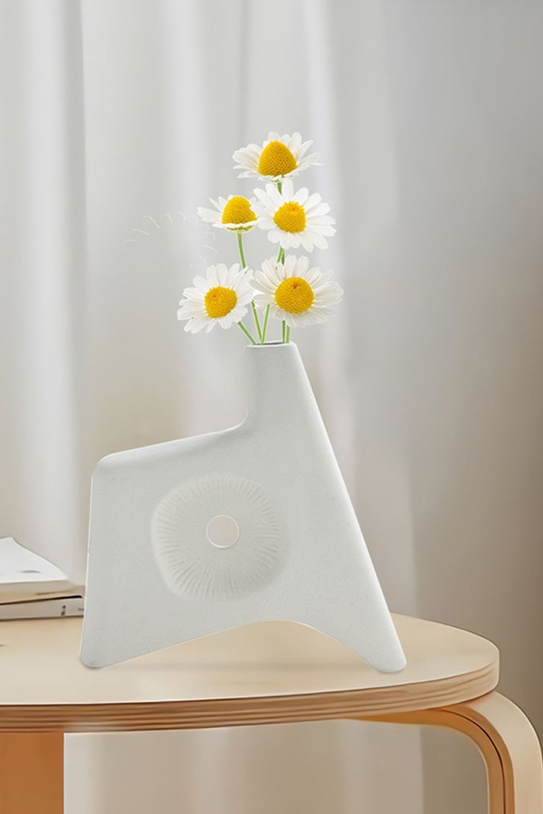 Living and Home Reductive Ceramic Vase Ornament