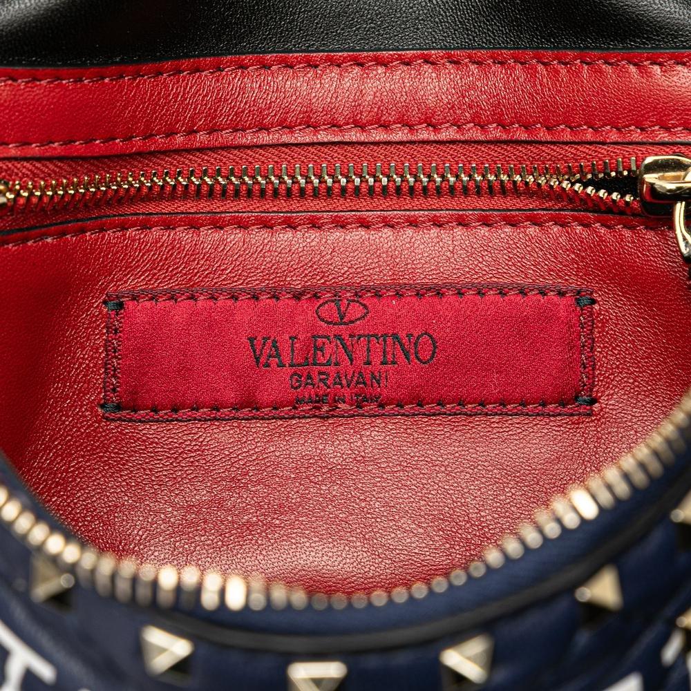 Valentino Preloved Quilted Leather Belt Bag Wo - Blue image 6