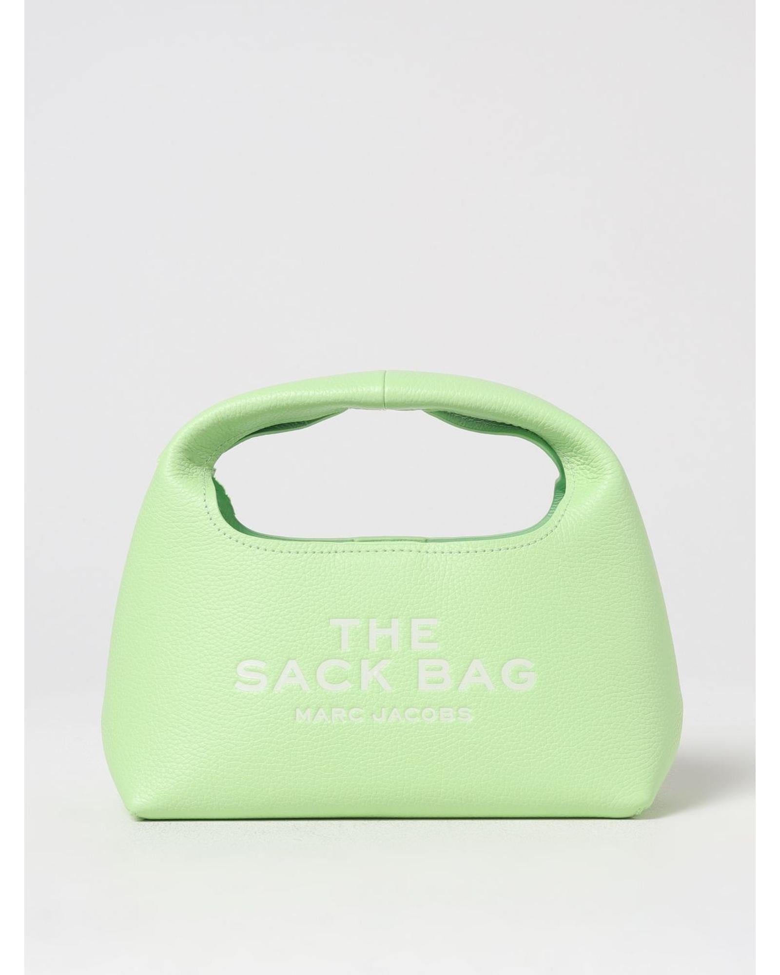 Marc Jacobs The Sack Bag Mini Top Handle Wo - Grass Green Clutch Bags image 1