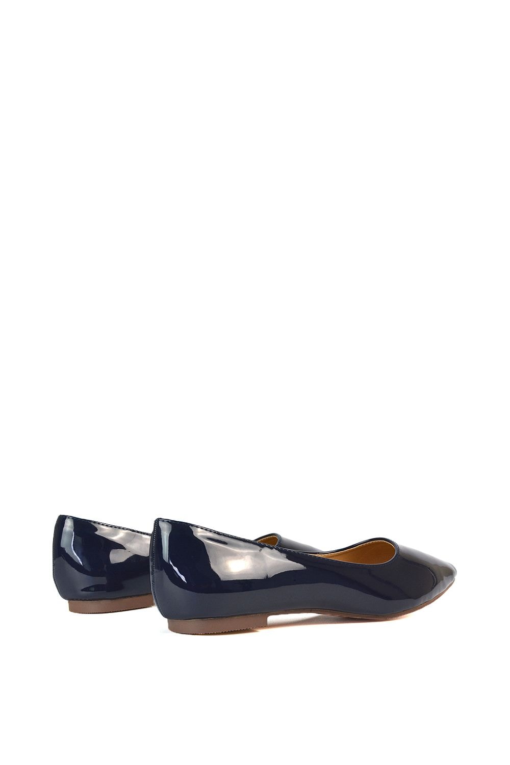 XY London 'Cordelia' Slip on Pointed Toe Flat Ballerina Pump Shoes image 5