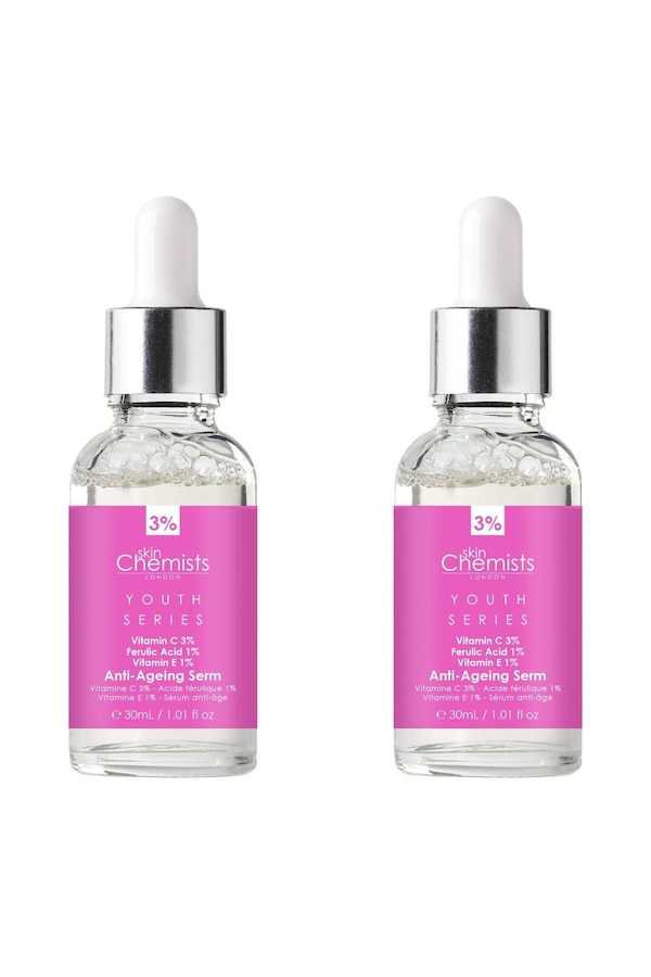 skinChemists Youth Series Anti-Ageing Serum Vitamin C 3% 30ml x 2 Duo Set
