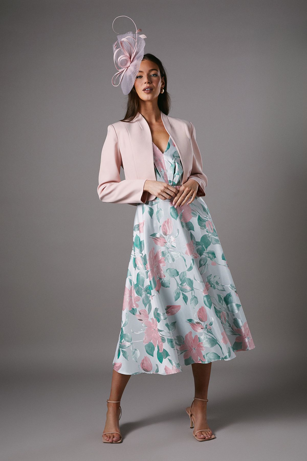 Coast Bow Back Long Sleeve Jacket Pink image 2