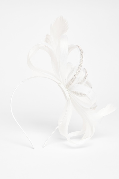 Quiz White Diamante Headband Fascinator