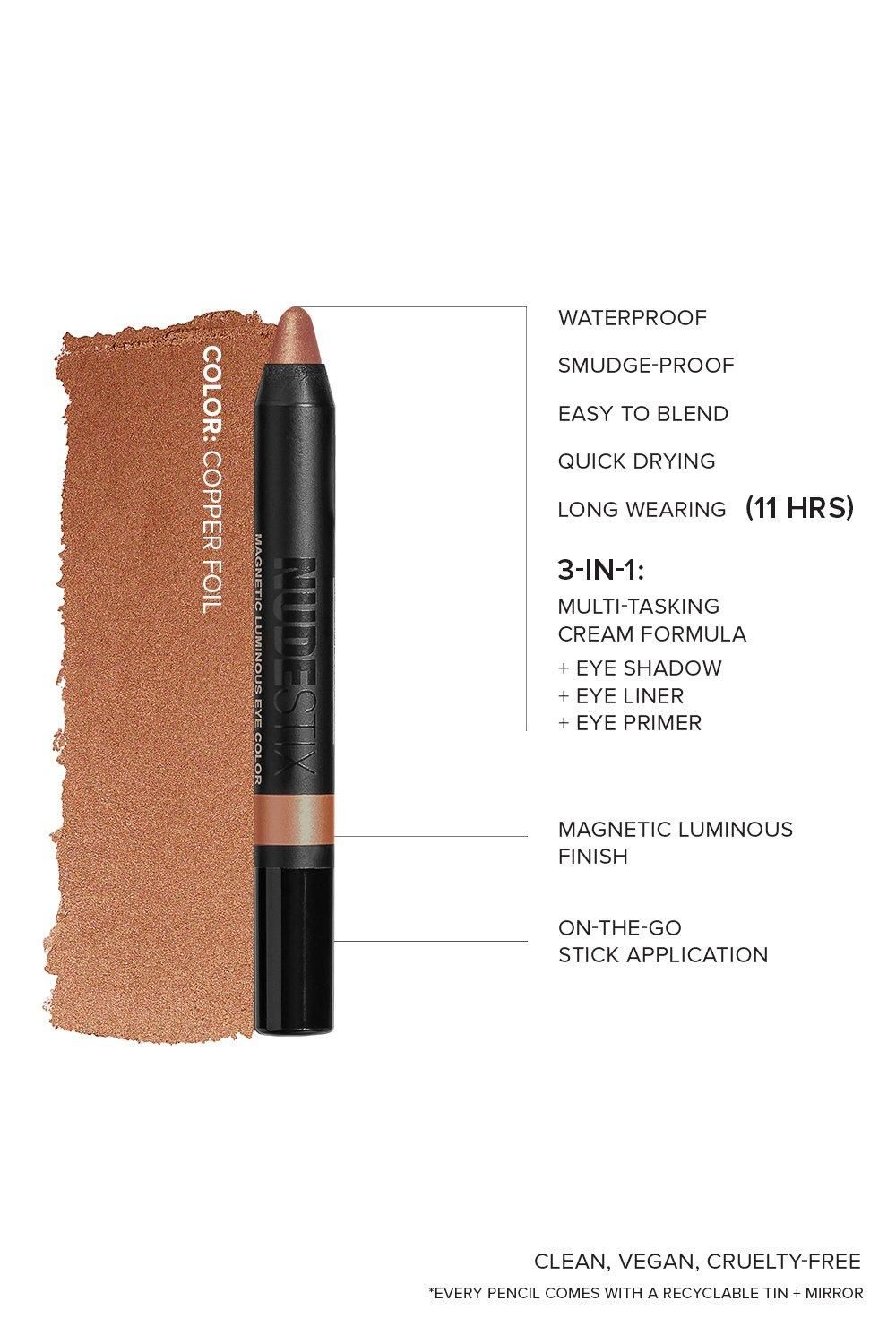 Nudestix Magnetic Luminous Eye Colour Copper Foil image 3