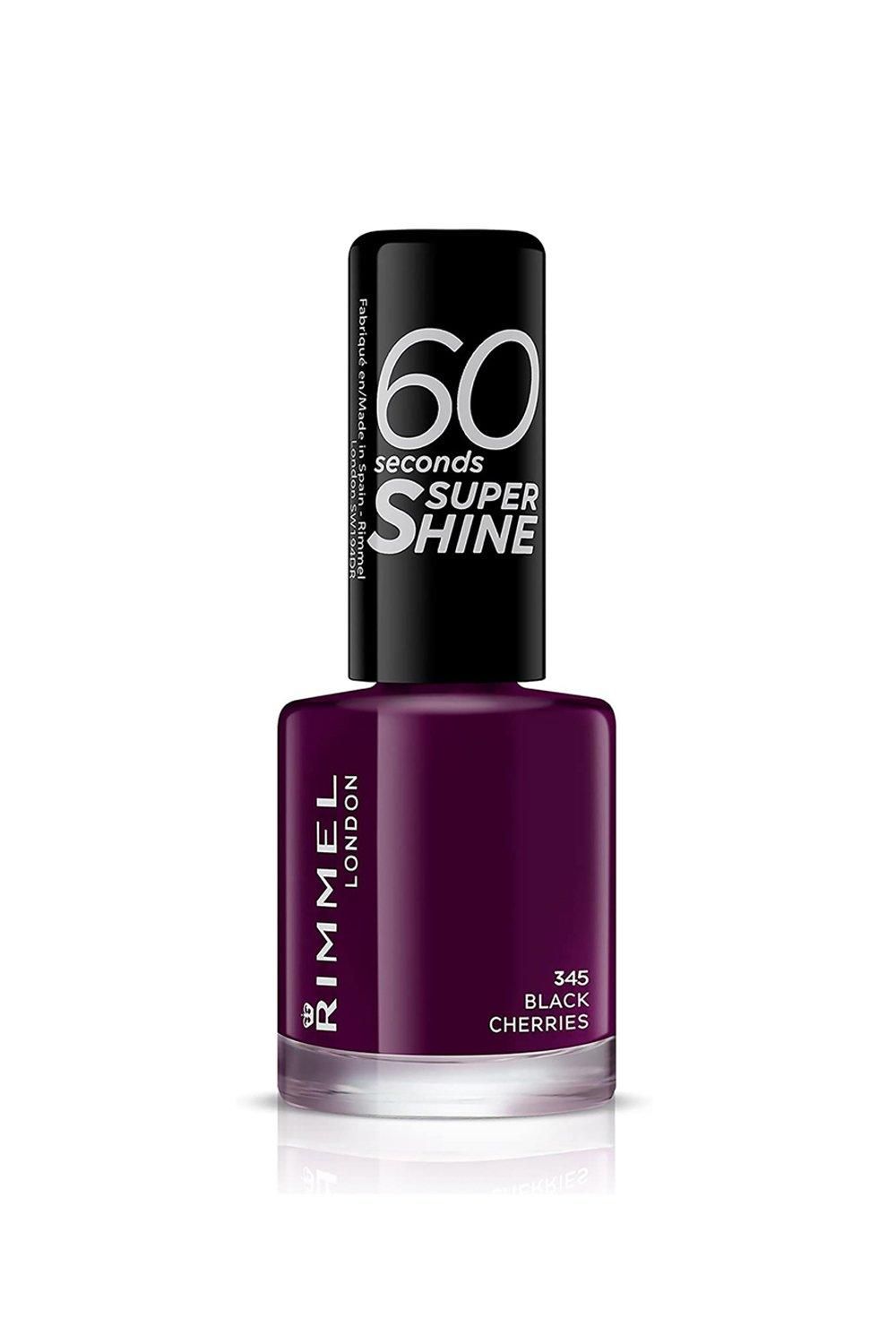 Rimmel London 60 Seconds Super Shine Nail Polish Black Cherries image 1