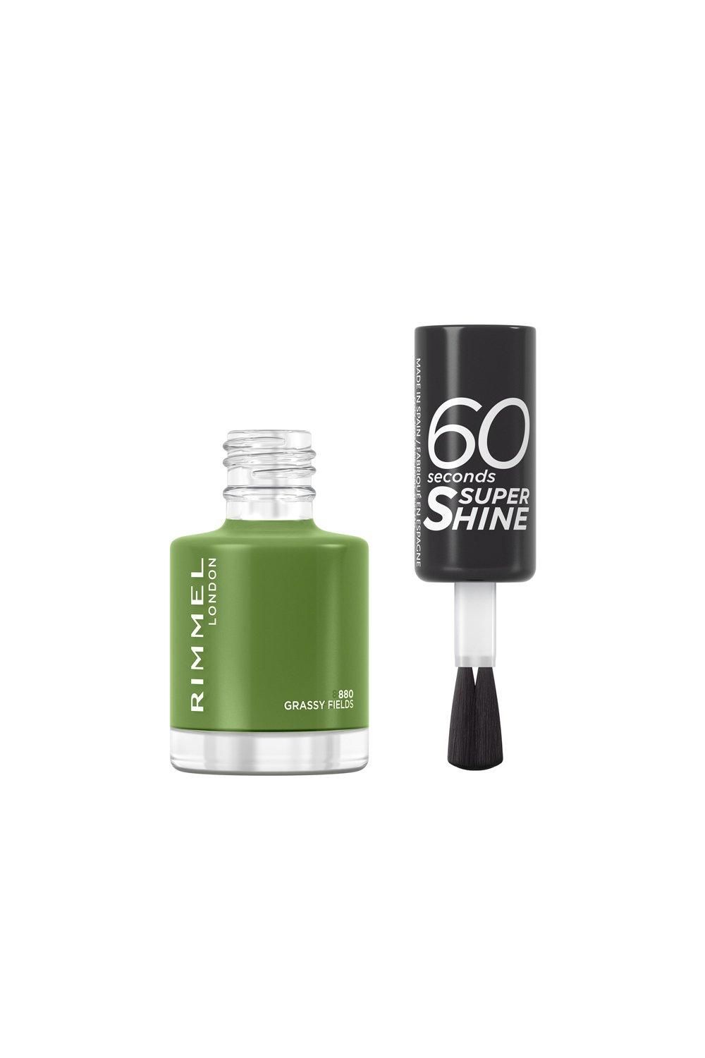 Rimmel London 60 Seconds Super Shine Nail Polish Grassy Fields image 3