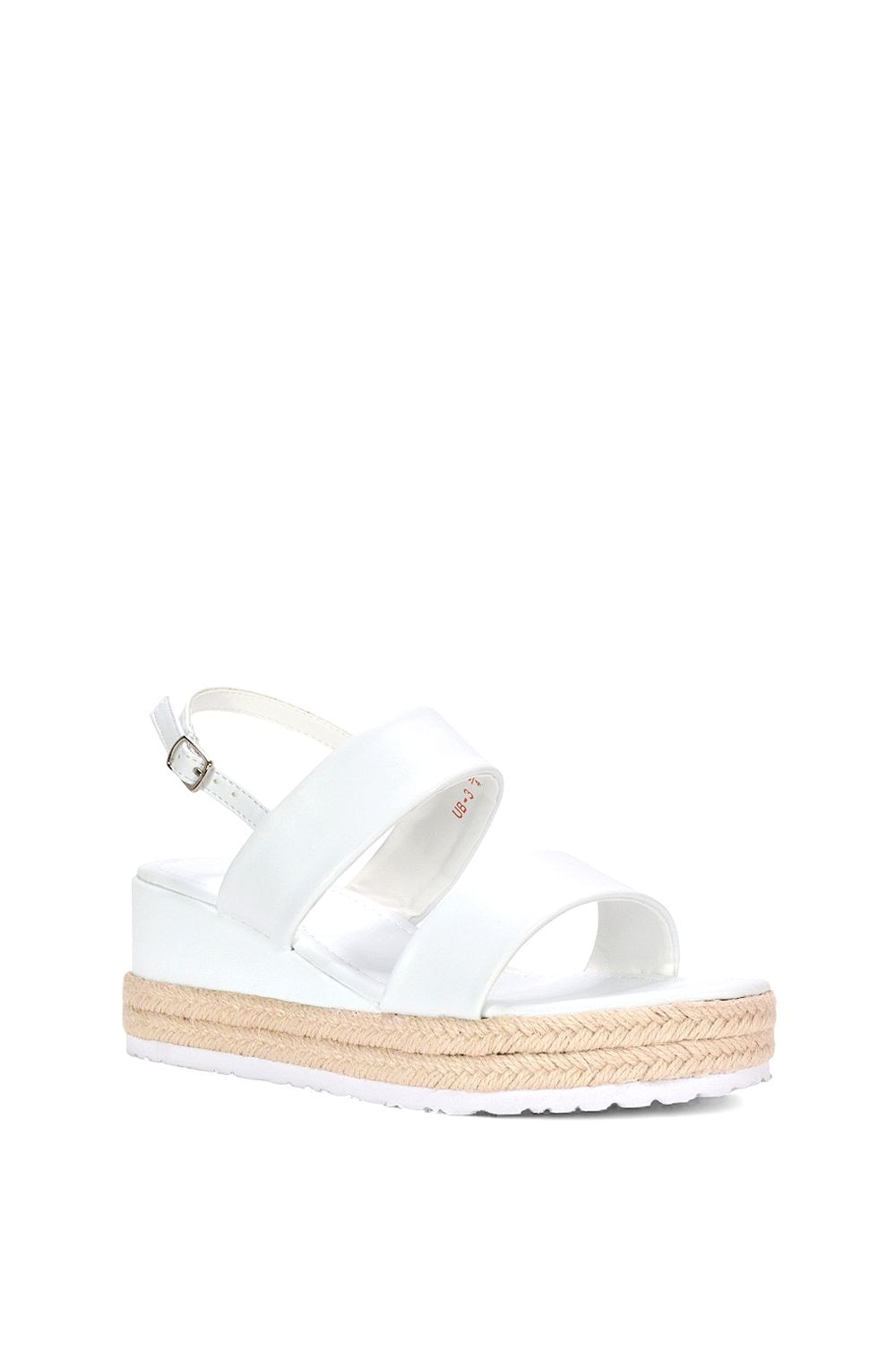 XY London 'Ally' Low Heel Platform Wedge Espadrill  Slingback Sandals image 2