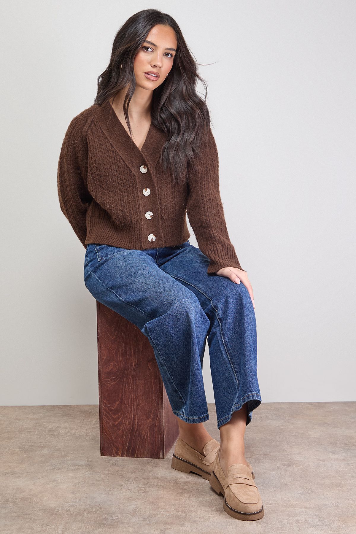 Oasis Isabel Faux Suede Casual Loafers Beige image 2