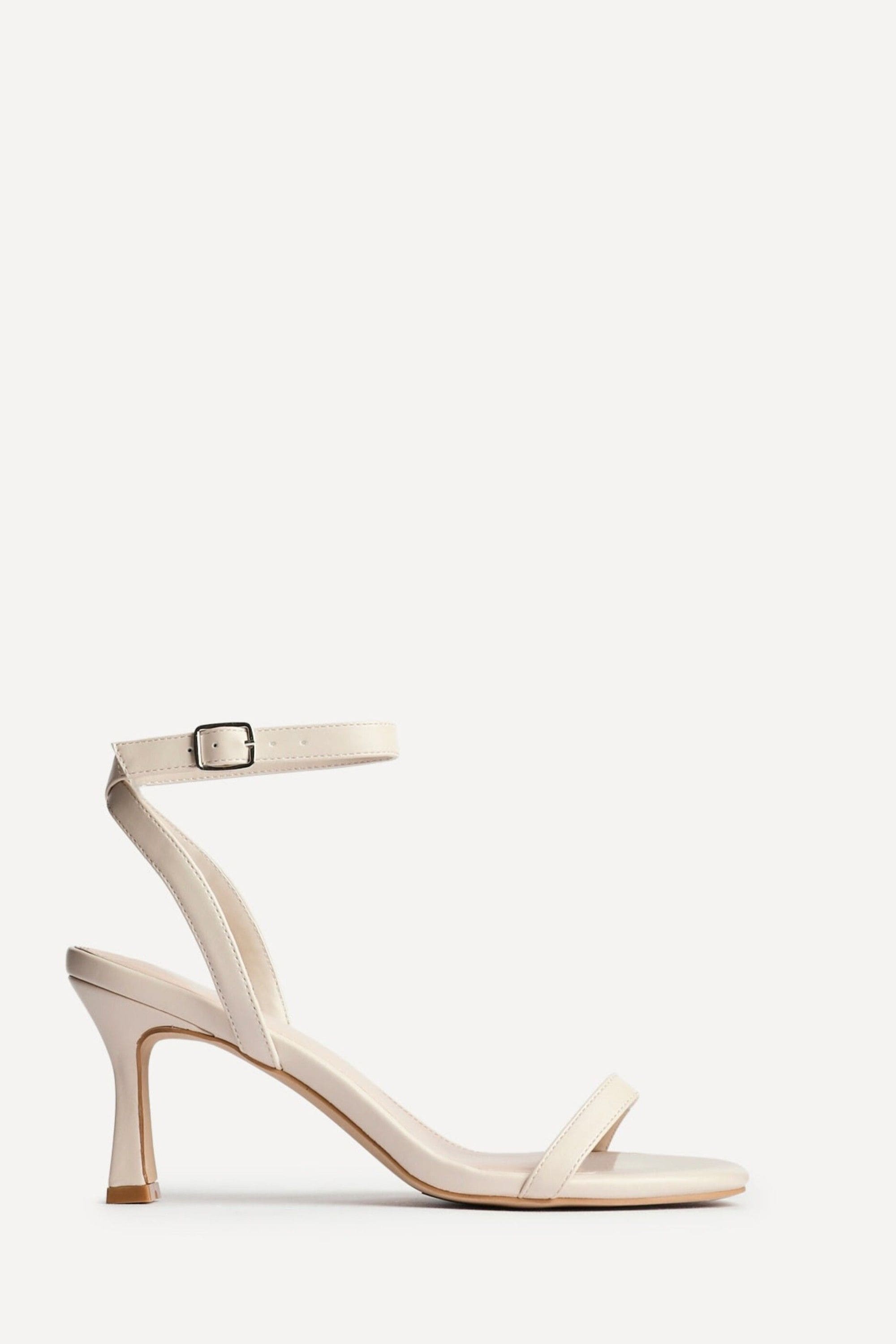 Linzi Elevate Nude Faux Leather Barely There Stiletto Heeled Sandals image 1