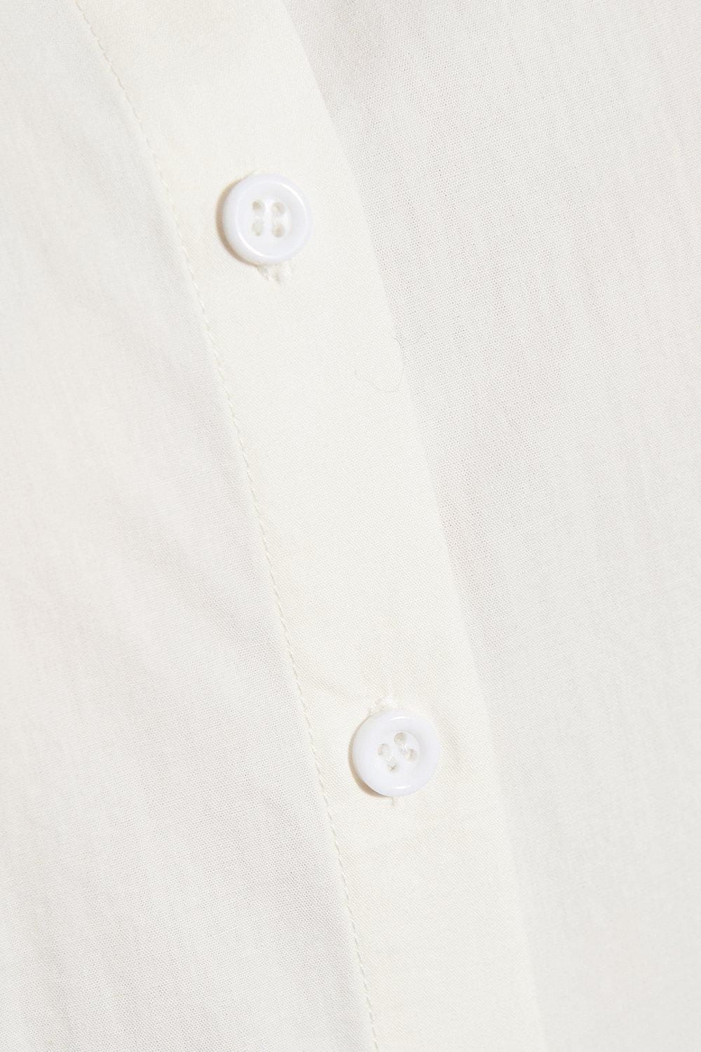 MissPap Poplin Fitted Mini Shirt Dress White image 5