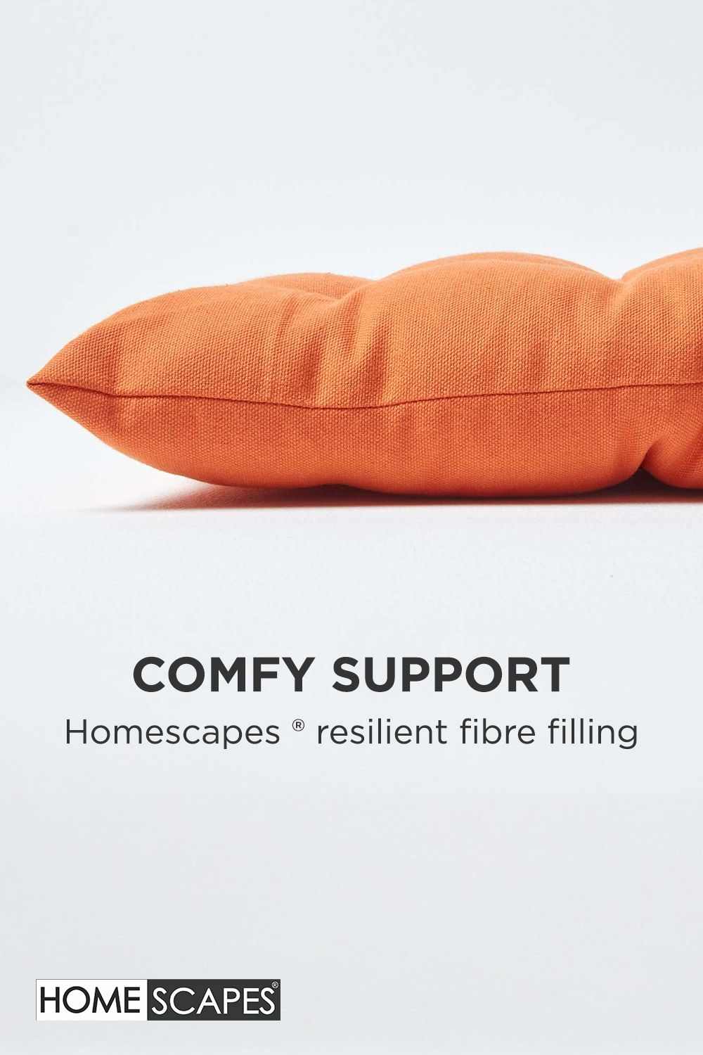 Homescapes Garden Bench Cushion Luxury 2 Seater Cotton Indoor Outdoor Pad, 108 x 42cm image 4