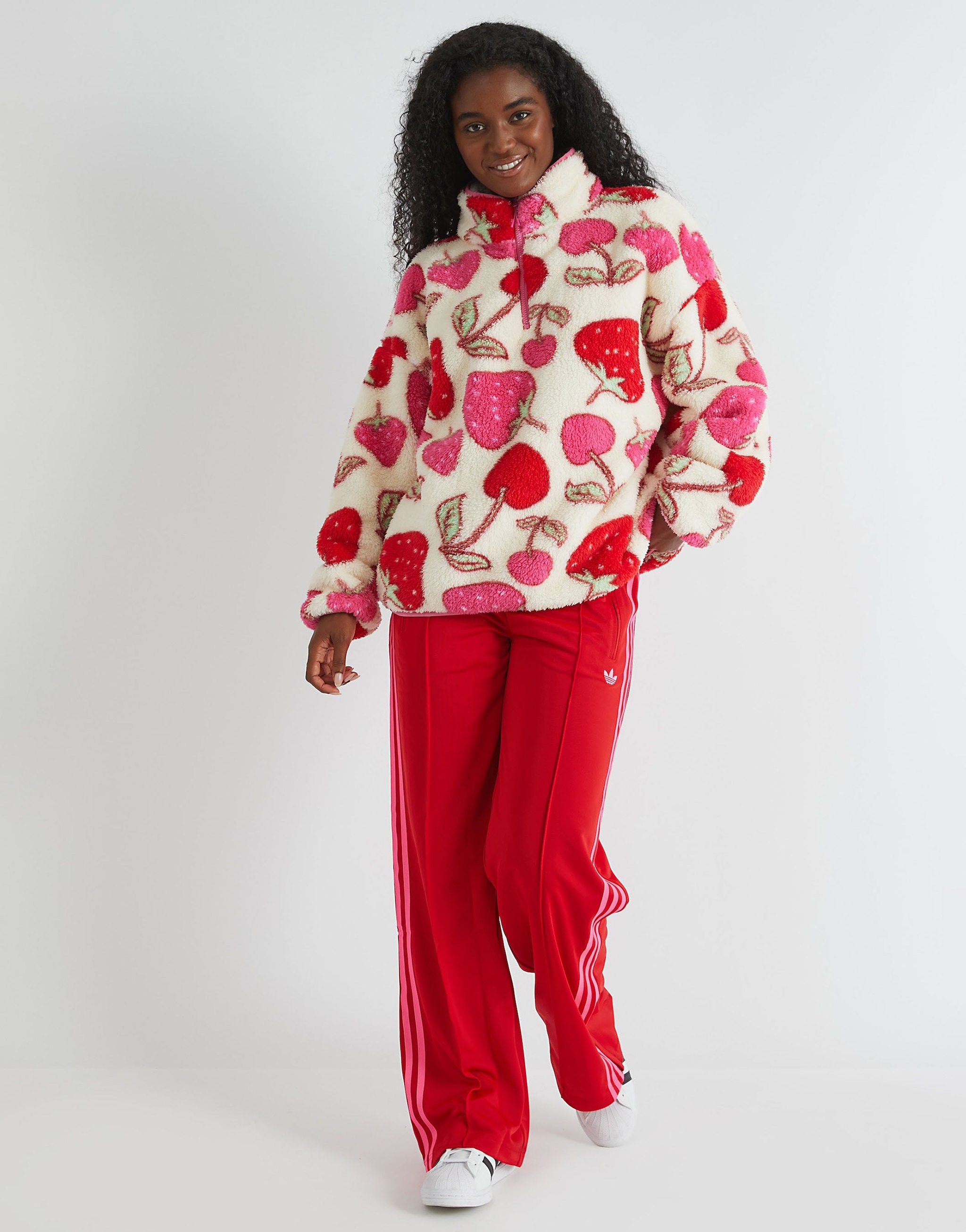 SKINNYDIP Cherry and Strawberry Longline Fleece image 4