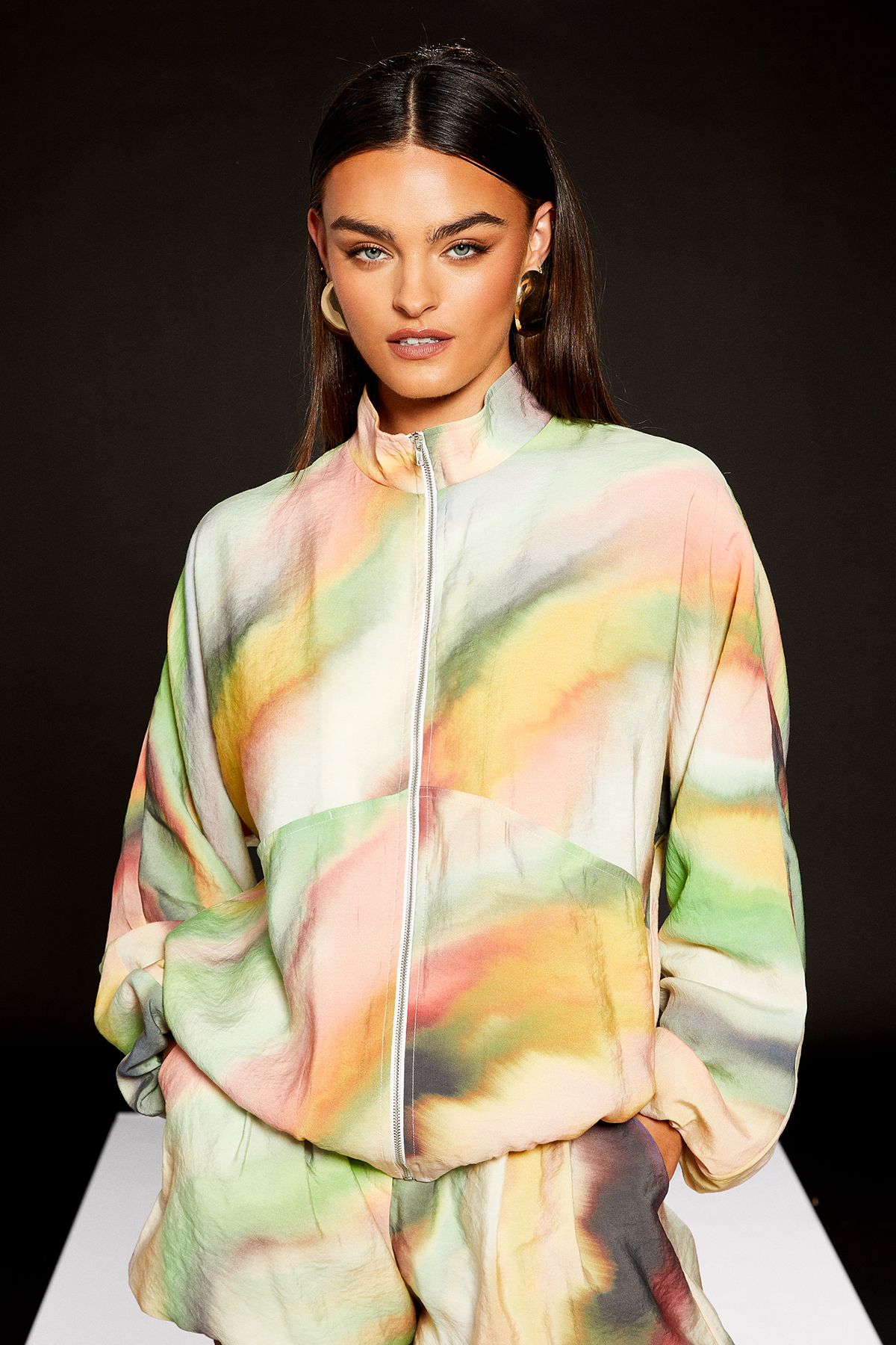 RUNWAY 1.8.1.8 Runway 1.8.1.8 Printed Long Line Bomber Multi